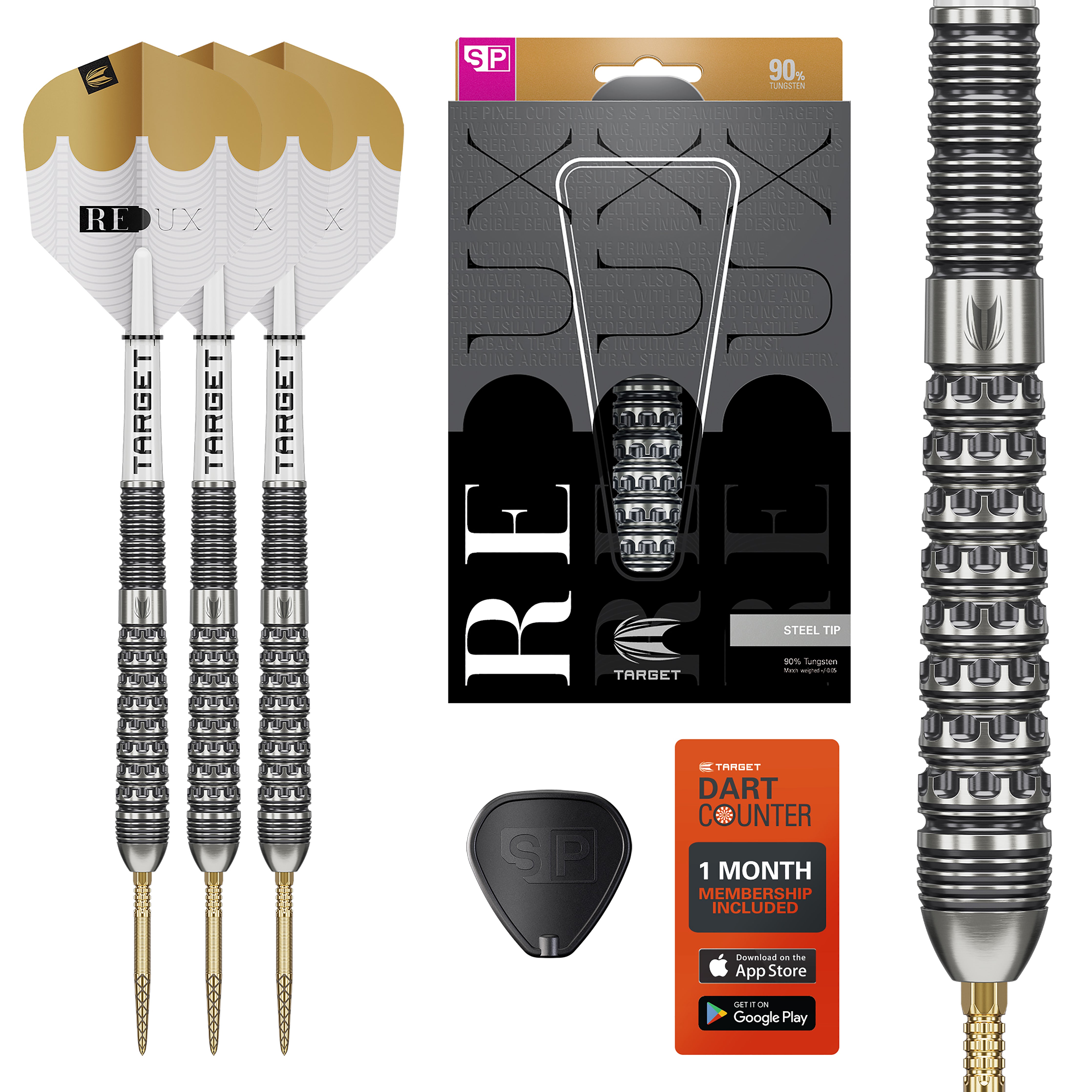 Target Redux 03 - 90% Tungsten Darts - Swiss Points - 22g 24g 26g