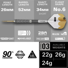 Target Redux 03 - 90% Tungsten Darts - Swiss Points - 22g 24g 26g