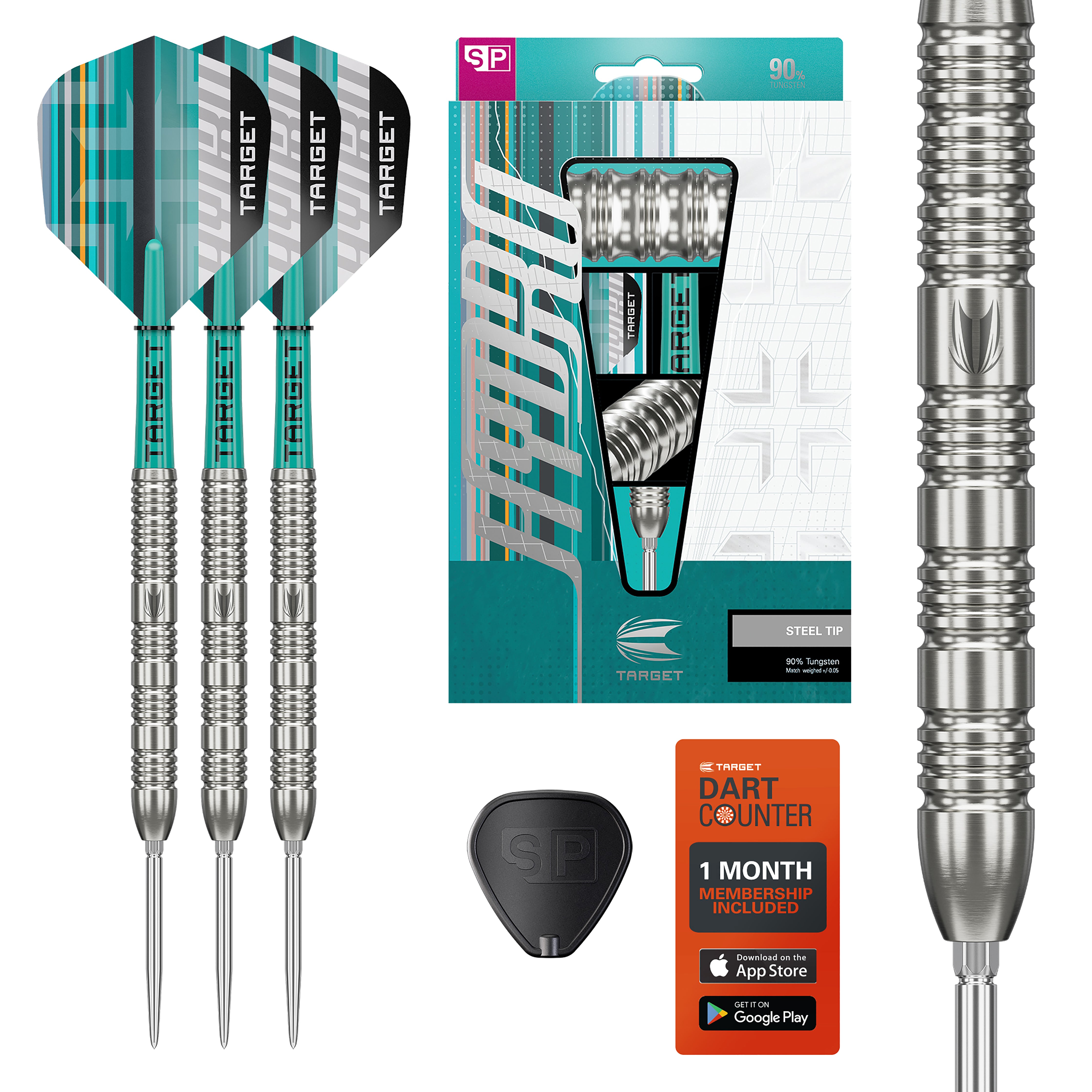 Target Hydro 02 - 90% Tungsten Darts - Swiss Points - 21g 23g 25g