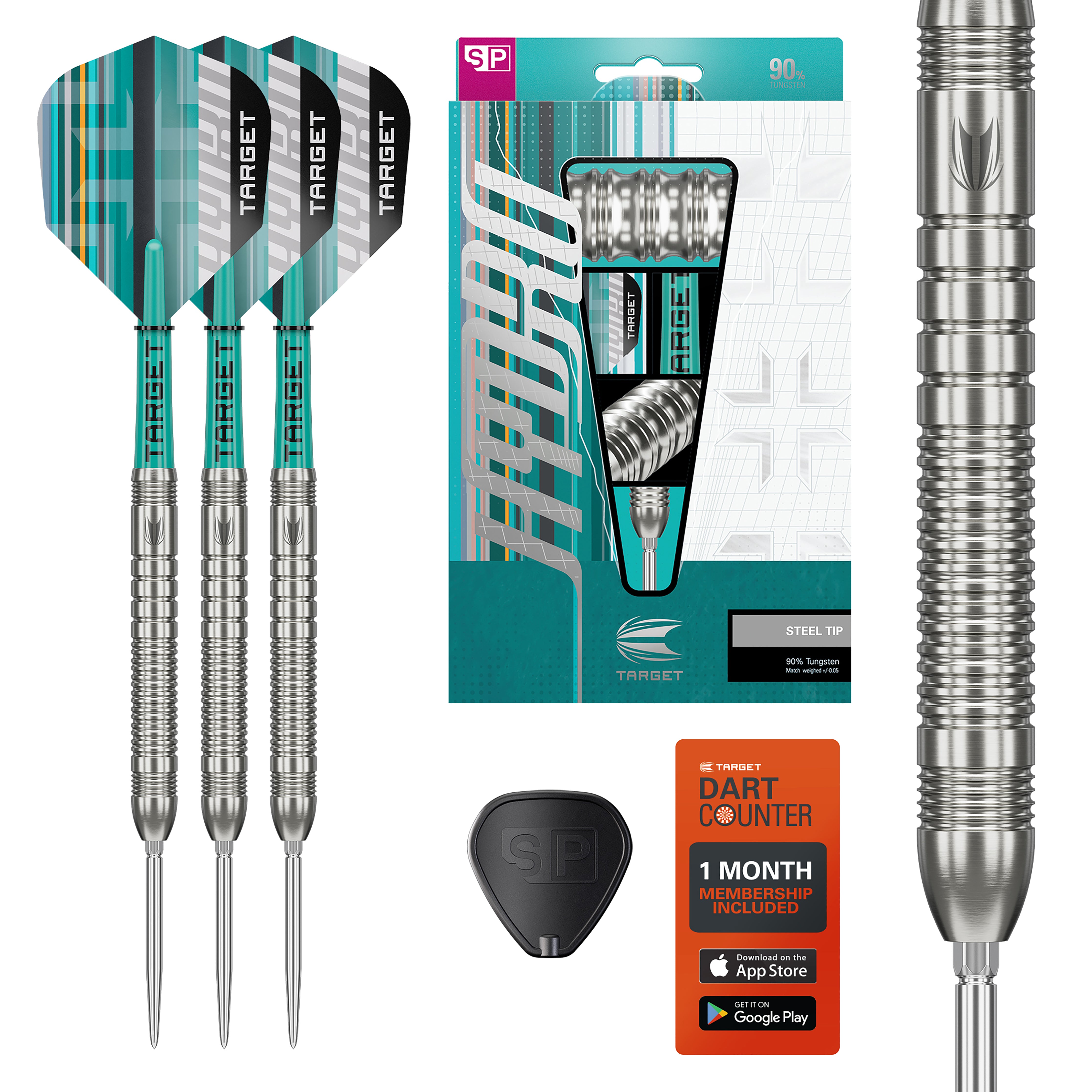 Target Hydro 03 - 90% Tungsten Darts - Swiss Points - 22g 24g 26g