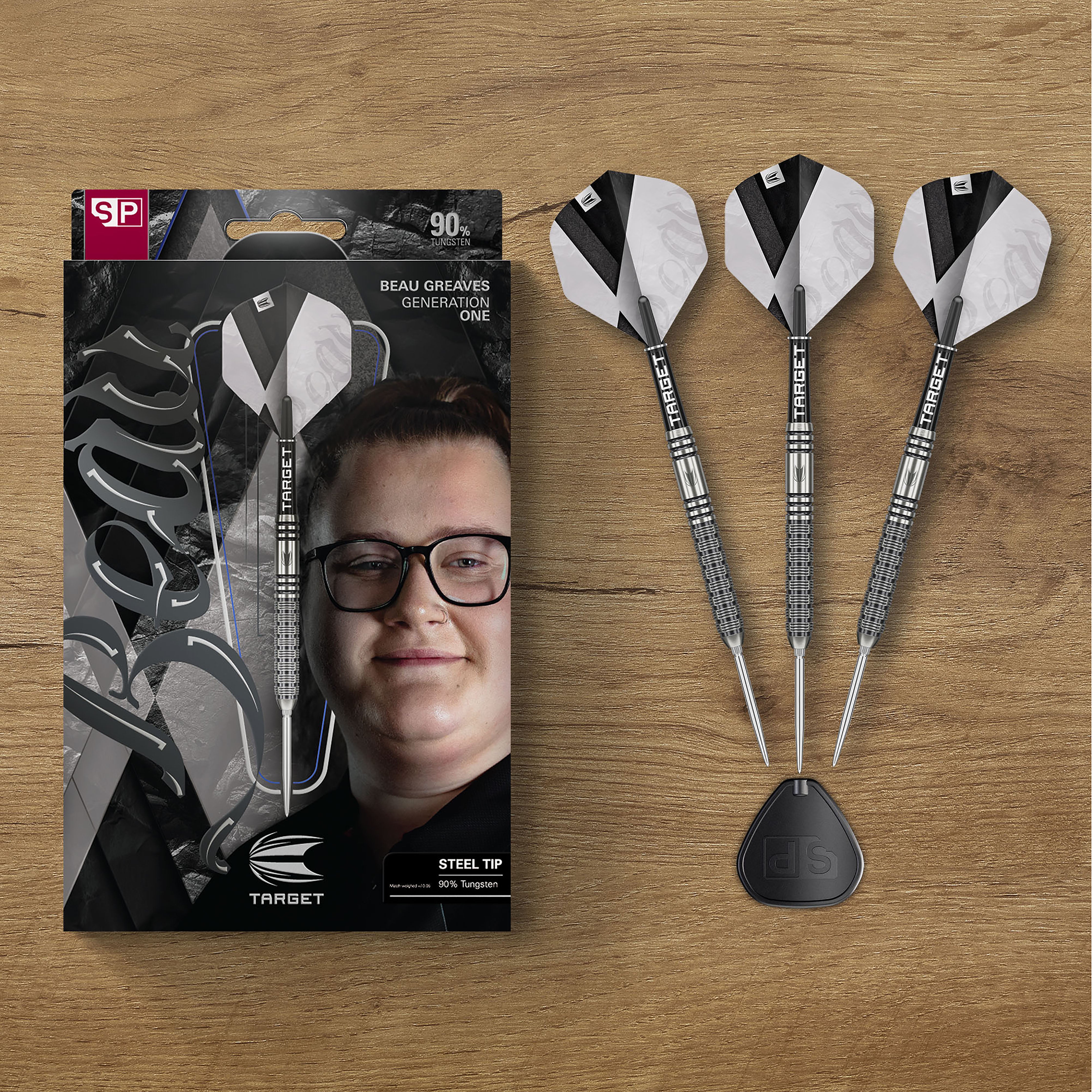Target Beau Greaves G1 - 90% Tungsten Darts - Swiss Points - 23g 25g