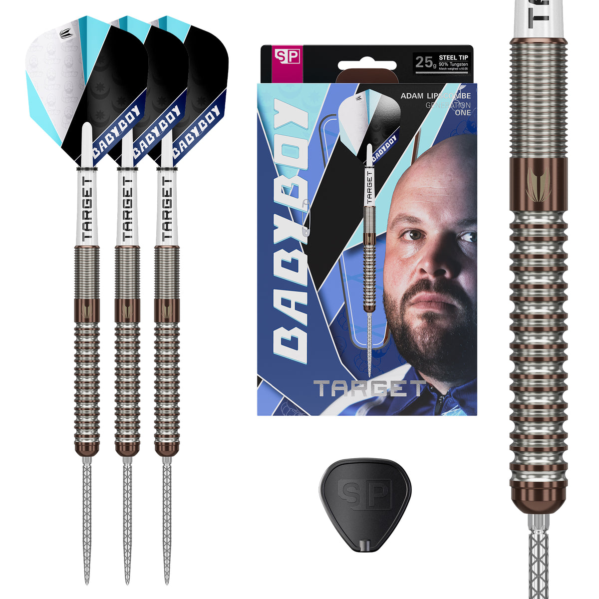 Target Adam Lipscombe - Babyboy -  90% Tungsten SP Steel Tip Darts - 25g