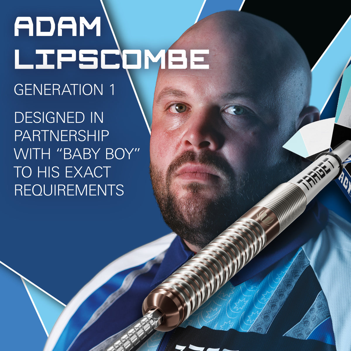 Target Adam Lipscombe - Babyboy -  90% Tungsten SP Steel Tip Darts - 25g