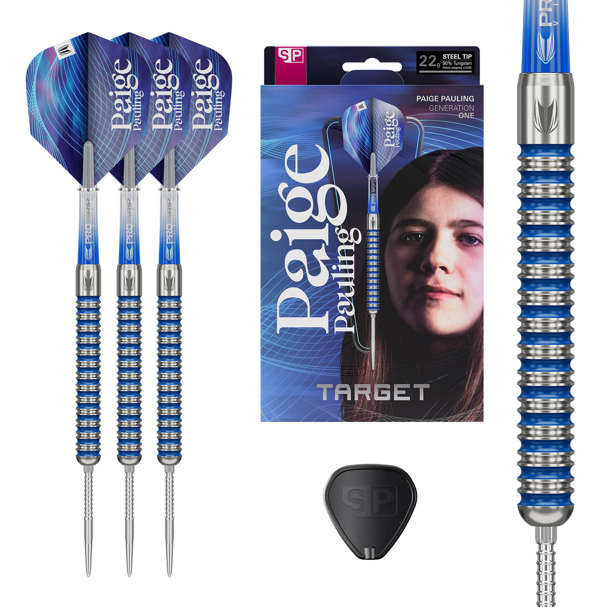 Target Paige Pauling -  90% Tungsten SP Steel Tip Darts - 22g