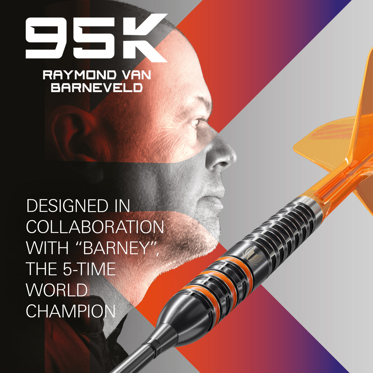 Target Raymond Van Barneveld - 95K - SP Steel Tip Darts - 21g 23g 25g