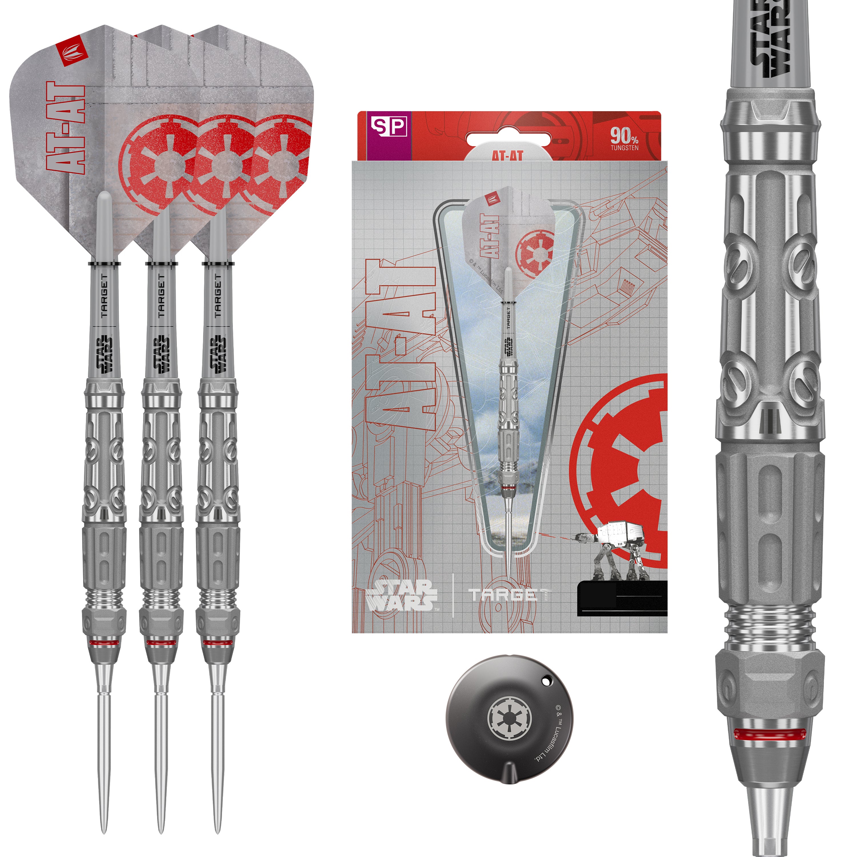 Target Darts Star Wars AT-AT - 90% Tungsten Darts - Swiss Point - 23g 24g 25g