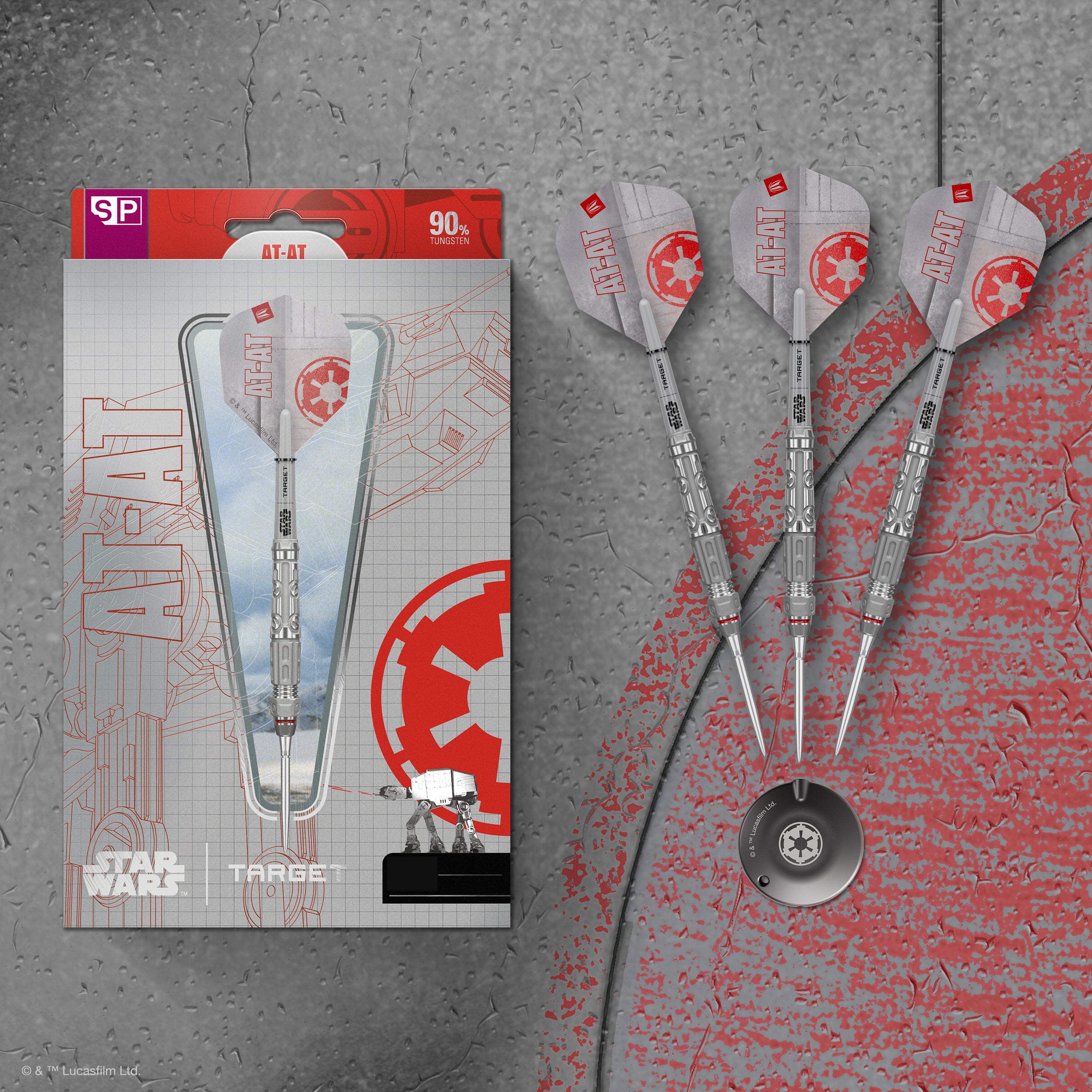 Target Darts Star Wars AT-AT - 90% Tungsten Darts - Swiss Point - 23g 24g 25g