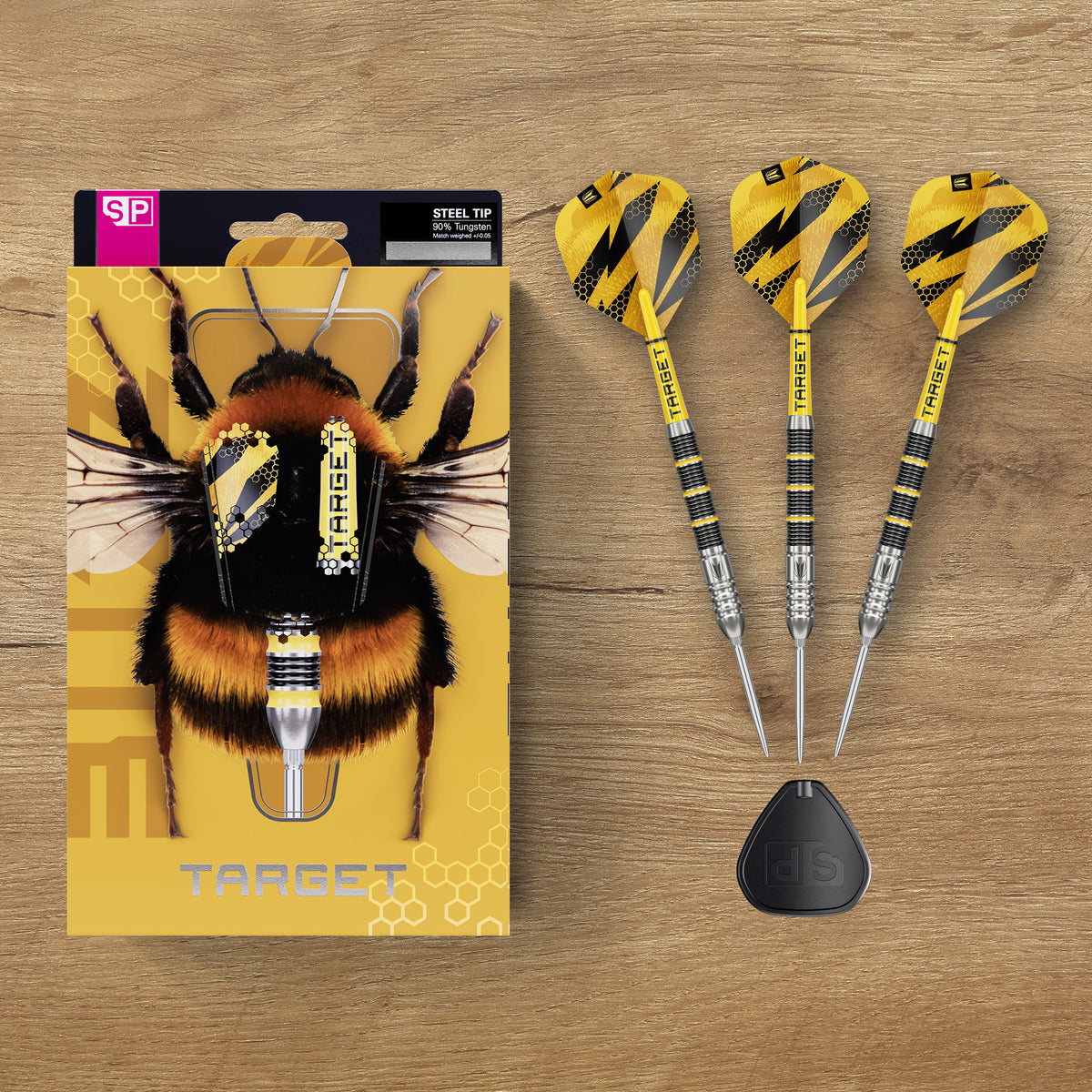 Target Buzz SP02 - 90% Tungsten Steel Tip Darts - 22g 24g 26g