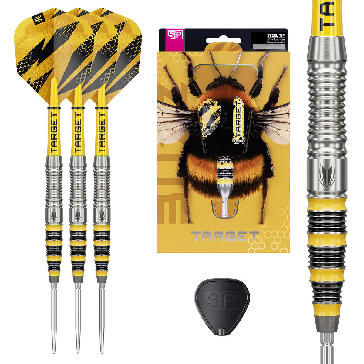 Target Buzz SP03 - 90% Tungsten Steel Tip Darts - 23g 25g