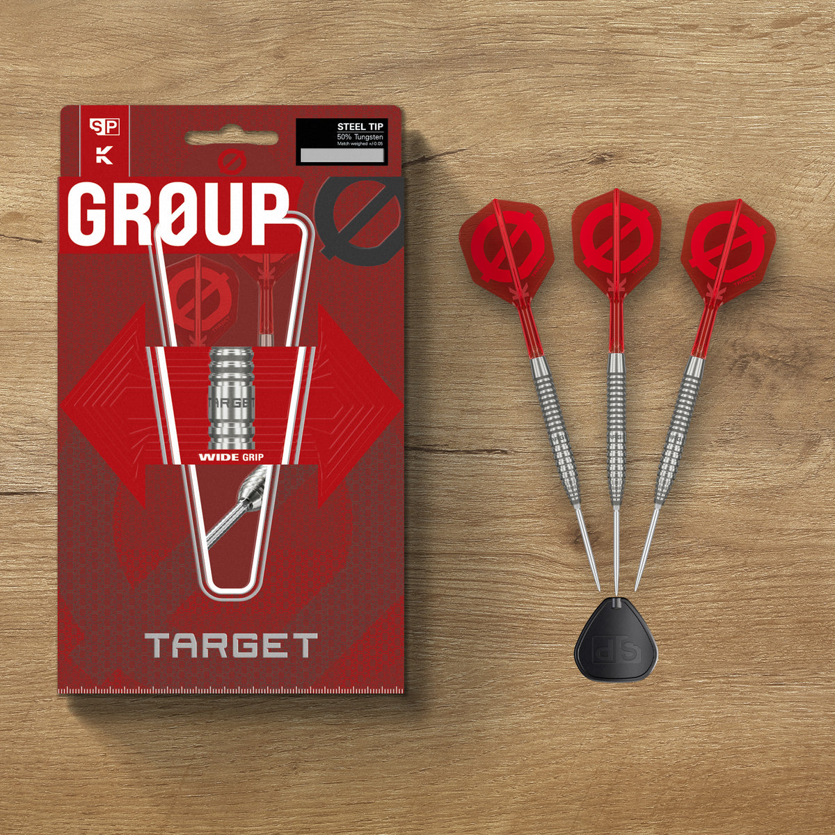 Target Group O 02- 50% Tungsten SP Steel Tip Darts Set - 21g 23g 25g