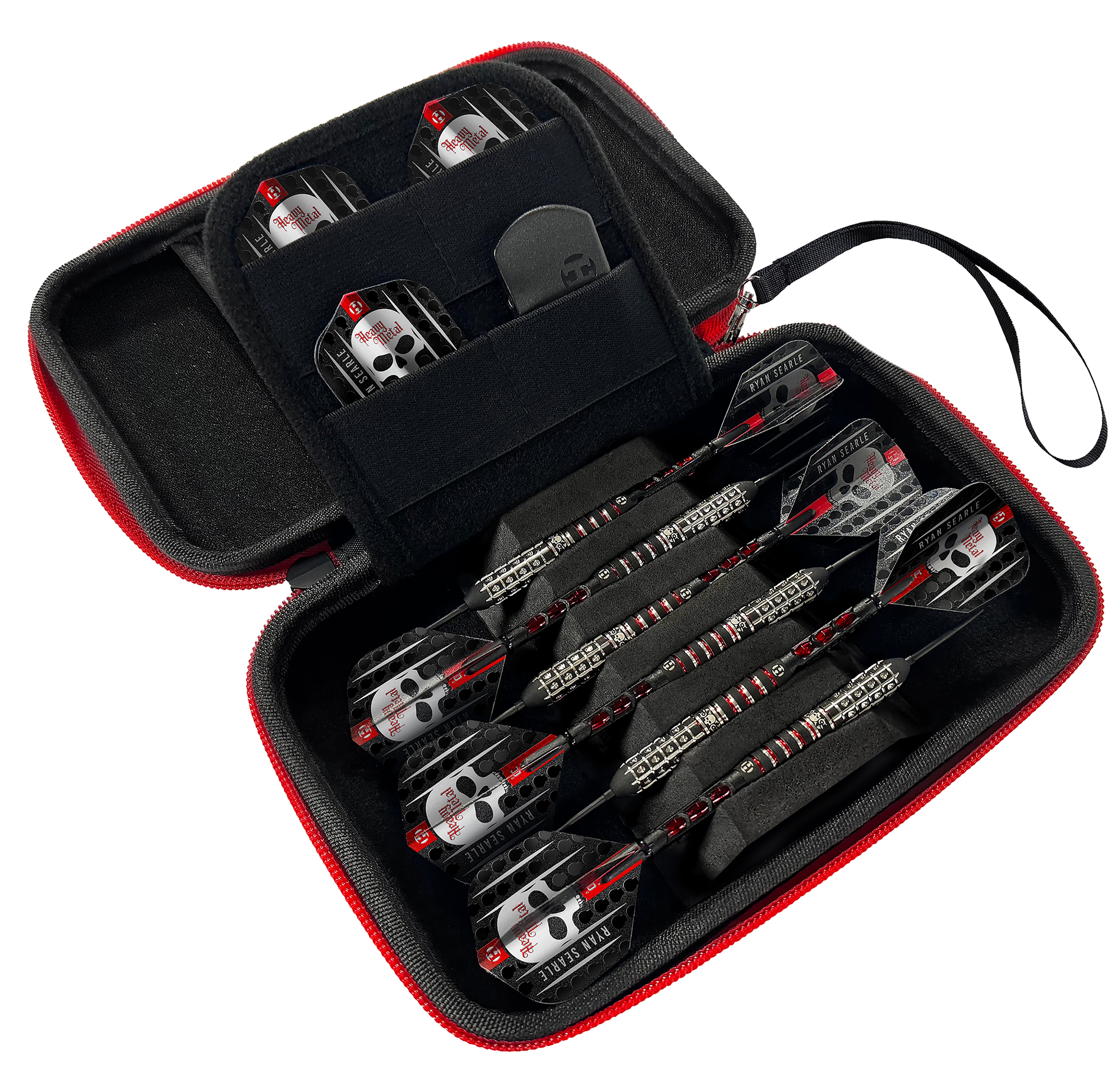 Harrows Ryan 'Heavy Metal' Searle - Series 2 - Pro 6 Darts Case - Red