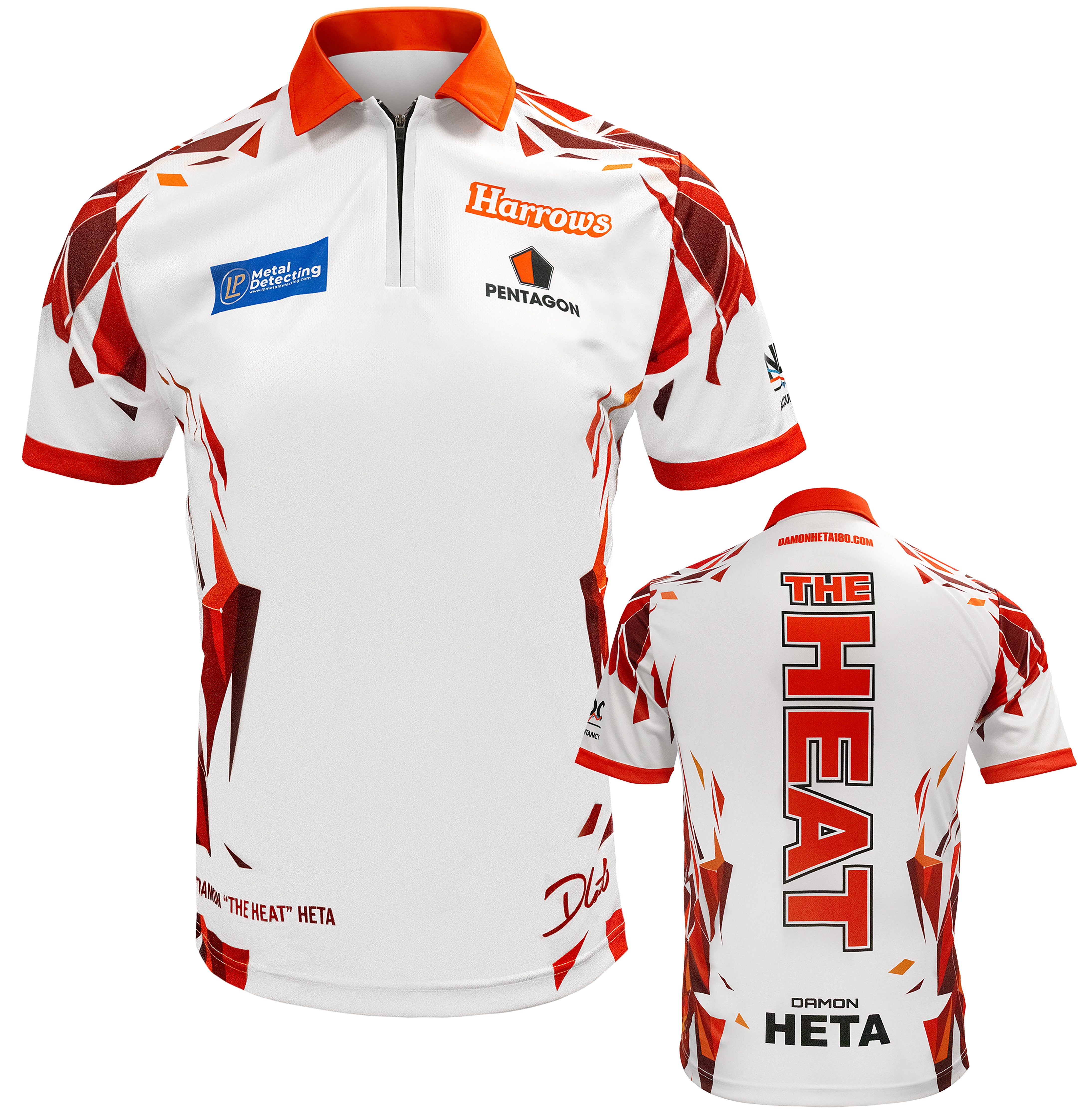 Harrows Damon 'Heat' Heta - Player Dart Shirt - Small - 5XL