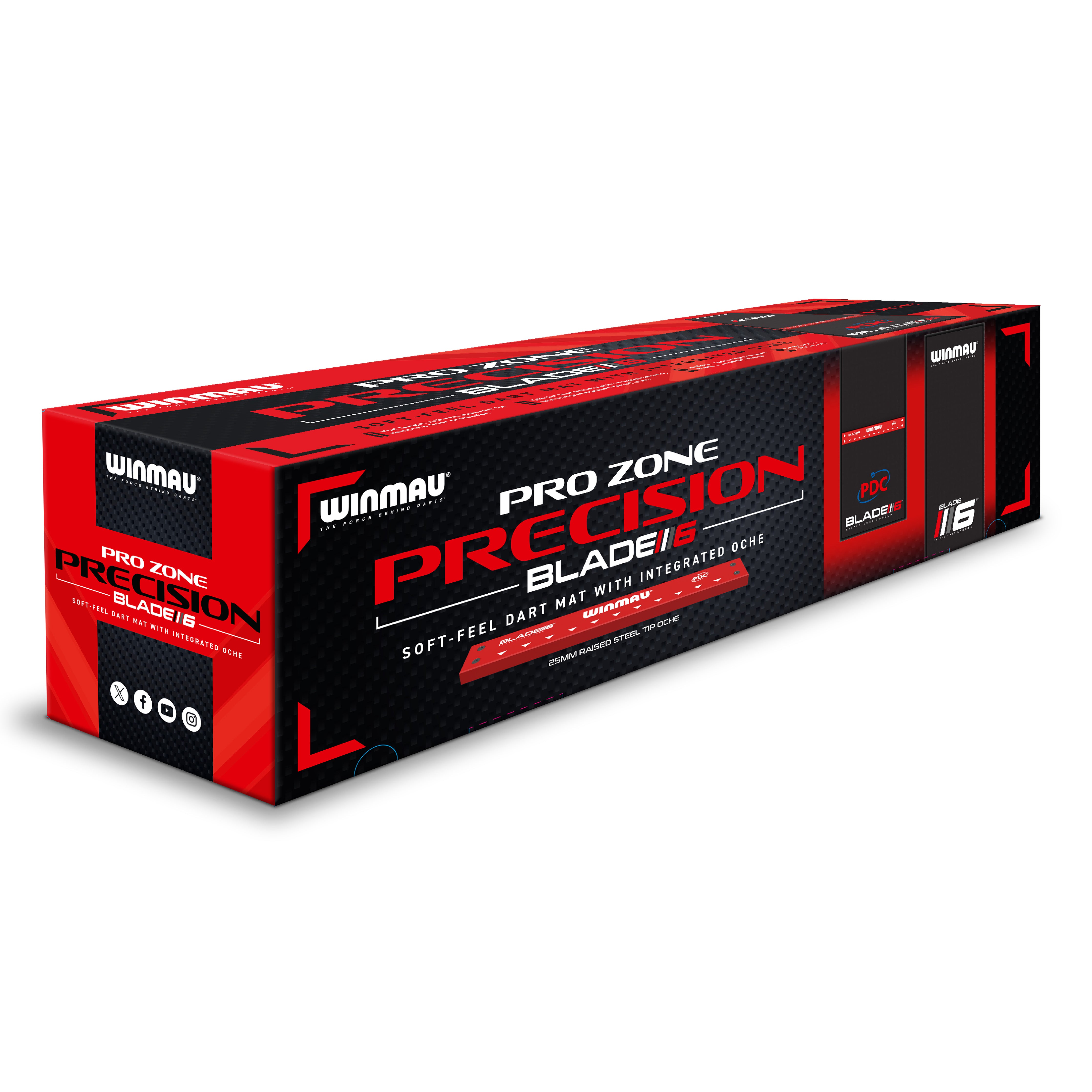 Pro Zone Precision Blade 6 Soft Feel Dart Mat & Integrated Oche