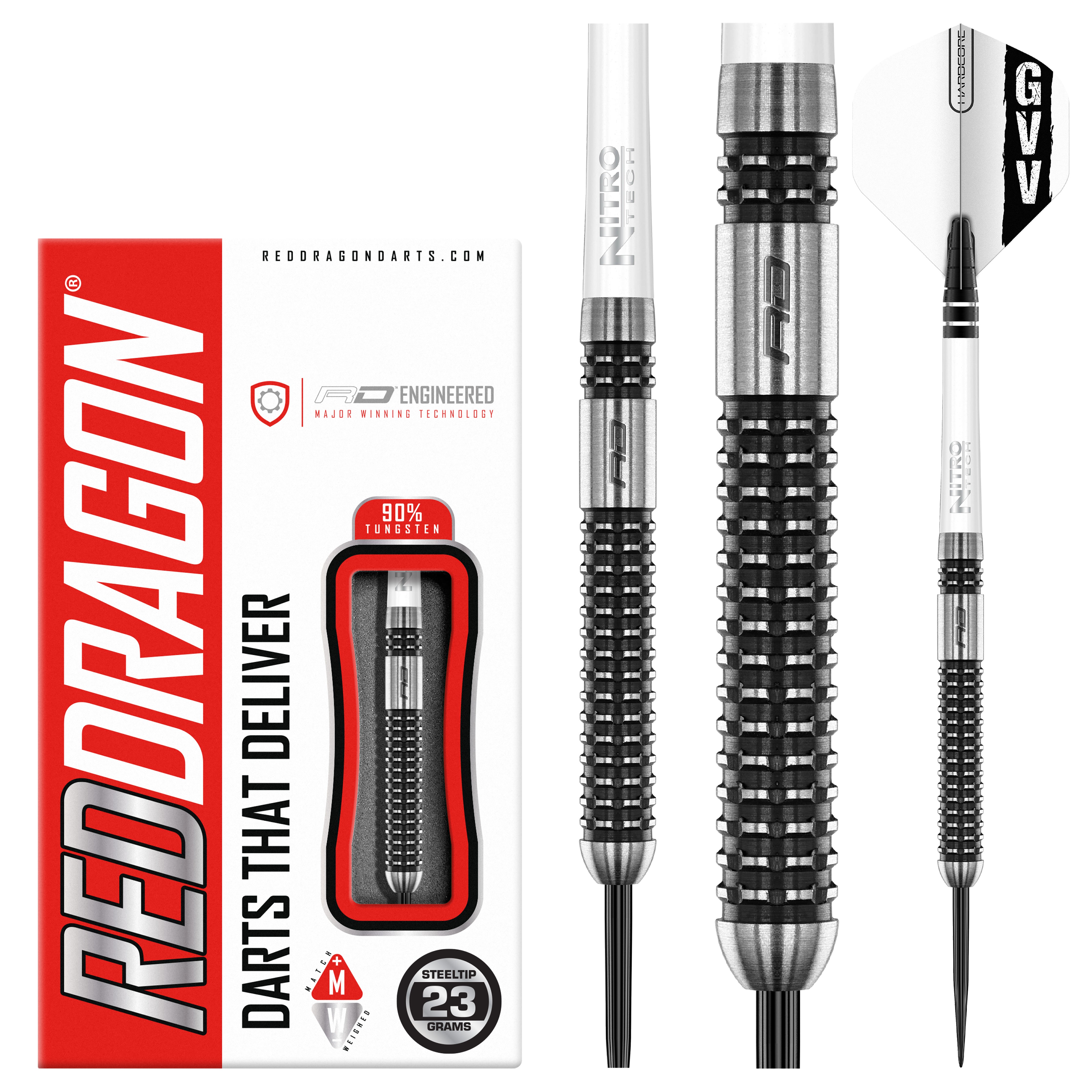 Red Dragon Gian van Veen Axis SE - 90% Tungsten Darts - 21g 23g
