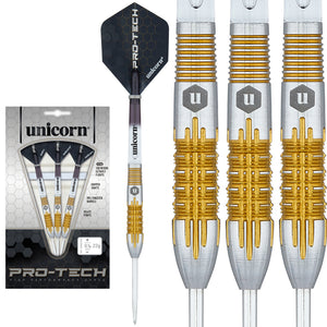 Unicorn Pro-tech Style 1 Steel Tip Darts Set - 90% Tungsten - 20g 22g 24g