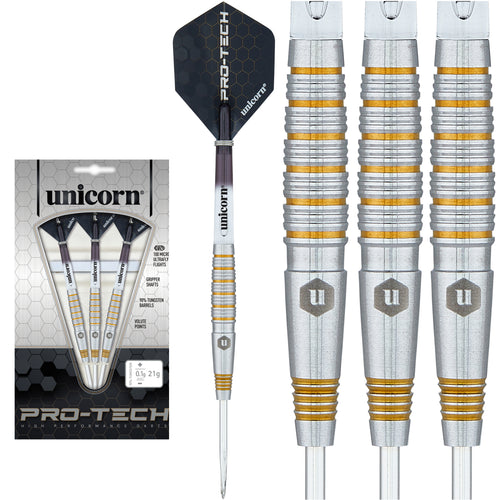 Unicorn Protech Style 2 - 90% Tungsten - Steel Tip Darts - 21g 23g 25g