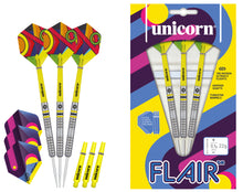 Unicorn Flair - 80% Tungsten Darts - 22g - EXTRA FLIGHTS & STEMS
