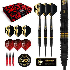 Red Dragon Jonny Clayton - 50 Years Player Edition - 90% Tungsten Darts - 22g