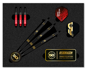 Red Dragon Jonny Clayton - 50 Years Player Edition - 90% Tungsten Darts - 22g