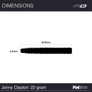 Red Dragon Jonny Clayton - 50 Years Player Edition - 90% Tungsten Darts - 22g