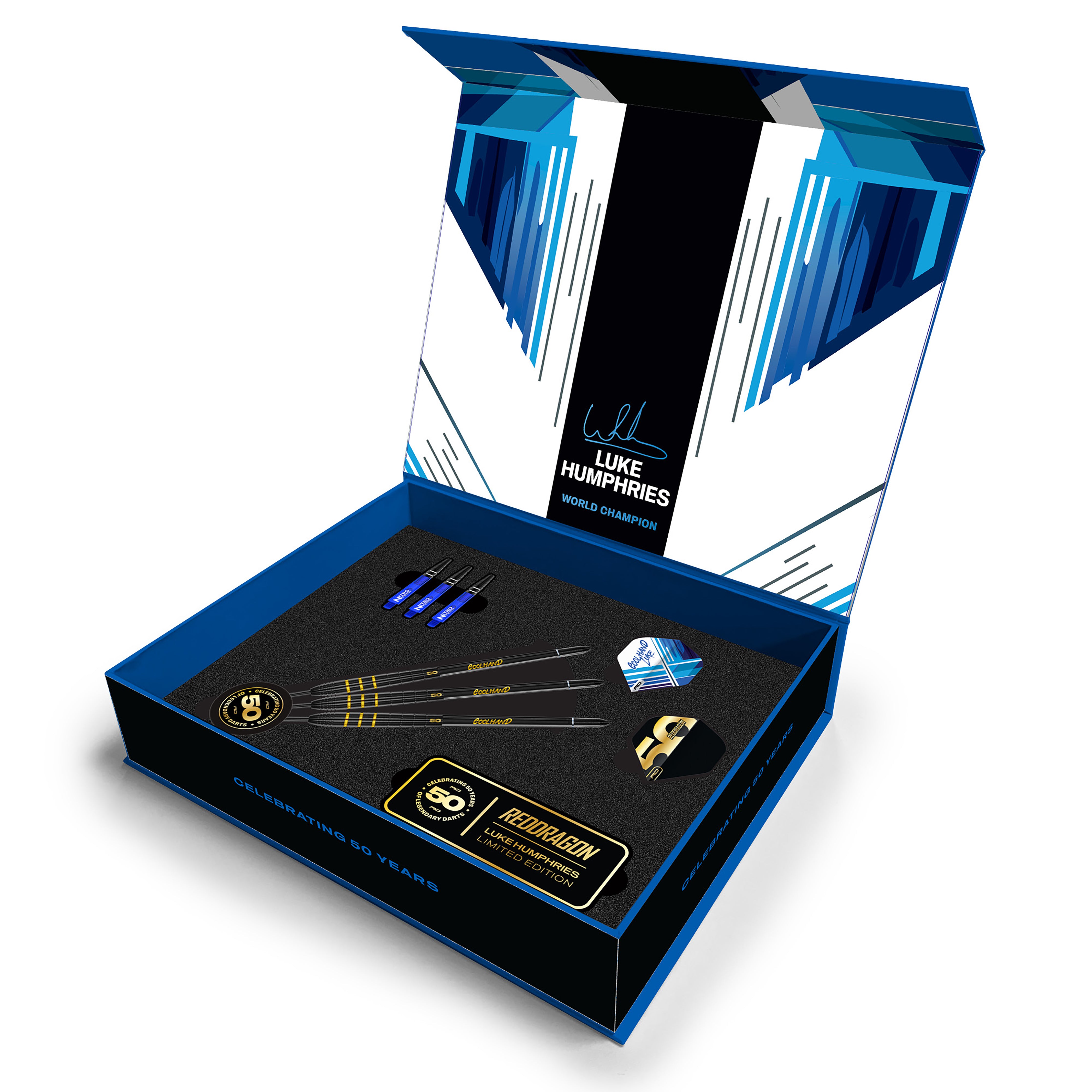 Red Dragon Luke Humphries - 50 Years Player Edition - 90% Tungsten Darts - 22g