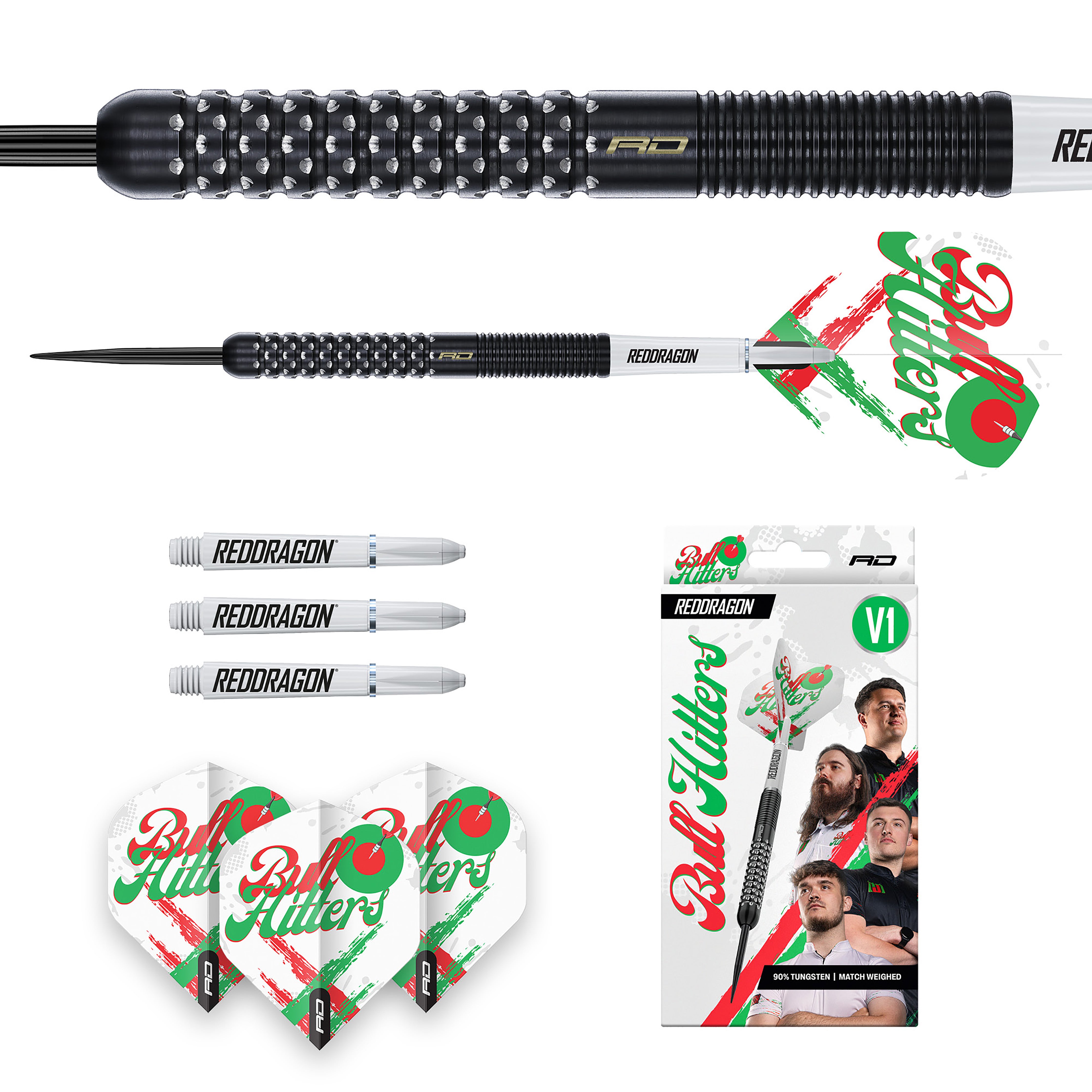 Red Dragon Bullhitters - 90% Tungsten Darts - 23g