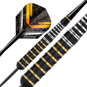 Harrows Vulcan Rubber Coated - Brass Darts Set - 22g 24g 26g