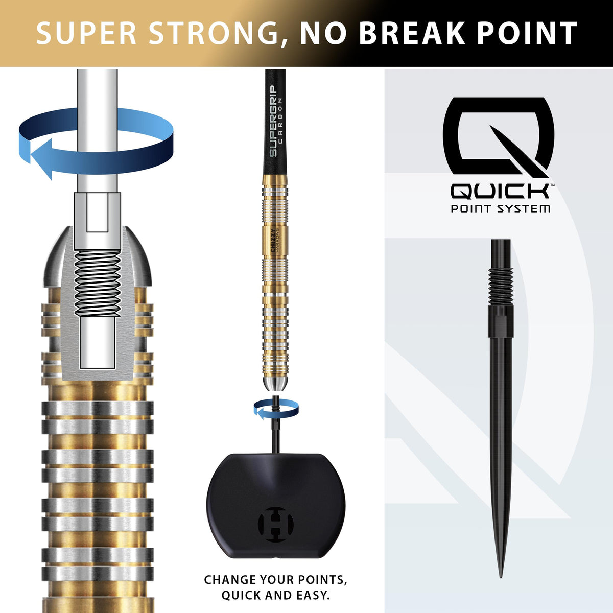 Harrows Dave Chisnall - Series 2 - 90% Tungsten - Quick Point Darts - 21g-26g