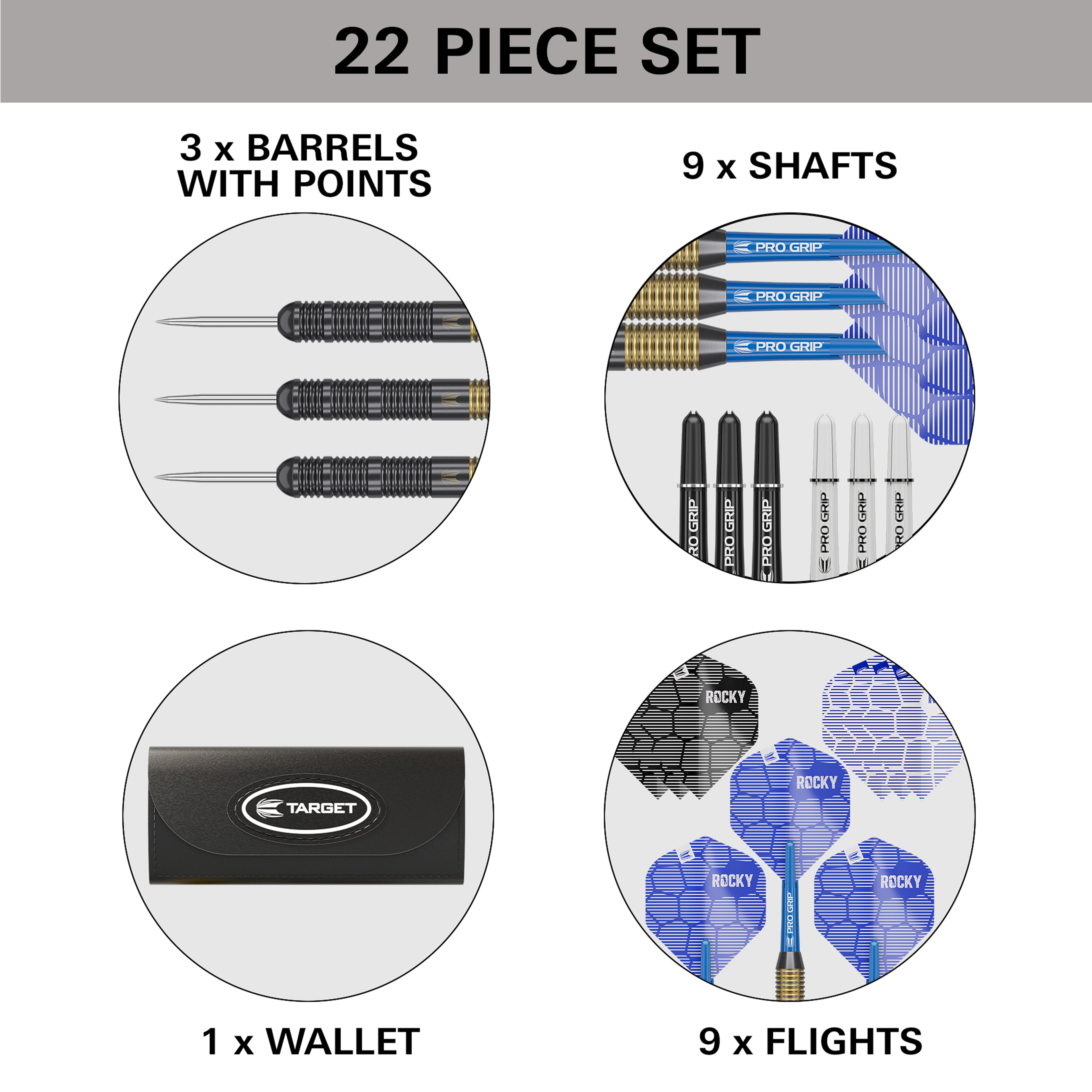 Target Josh Rock Brass Steel Tip Darts 2025 - 22g