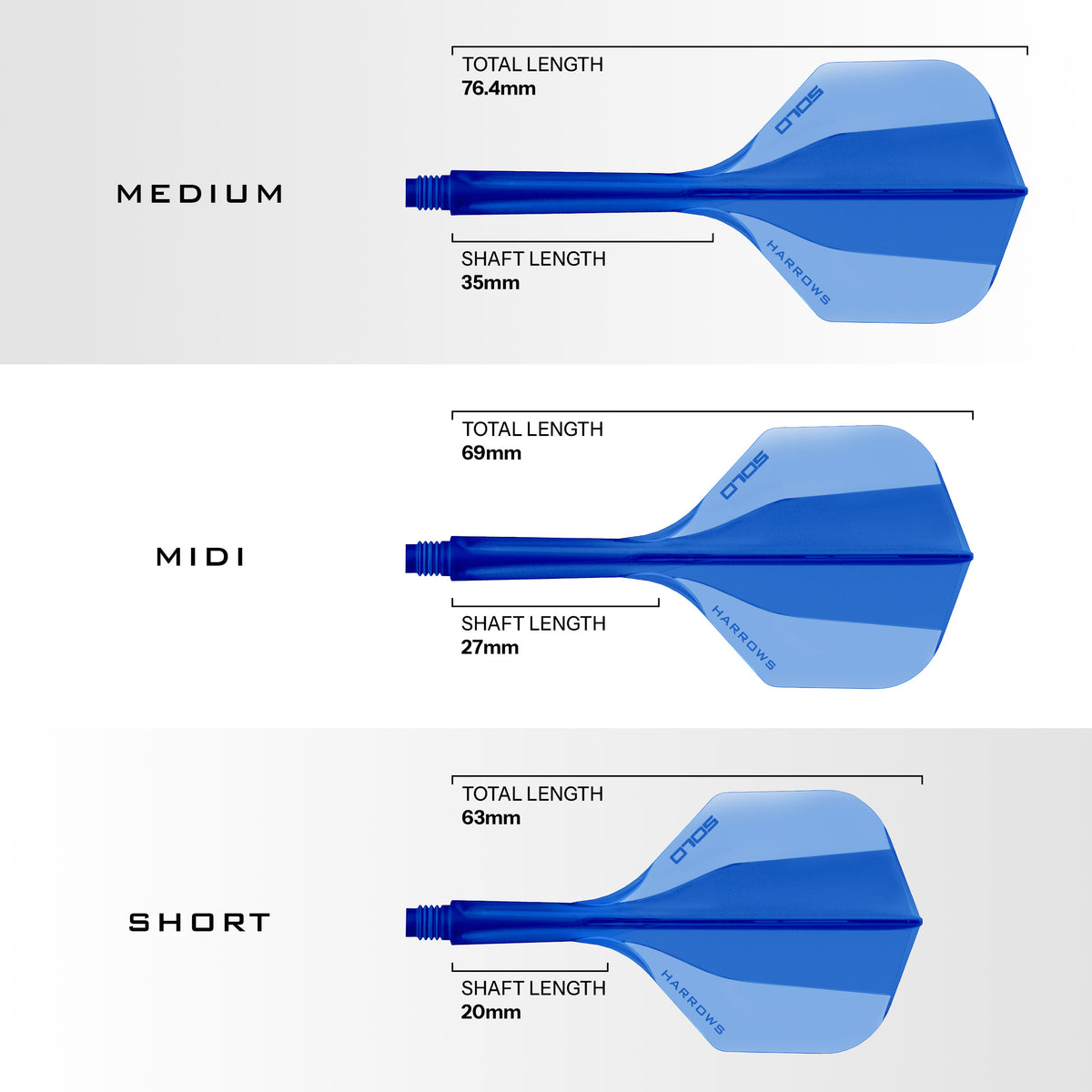 Harrows Solo No.2 Integrated Flight System - Blue