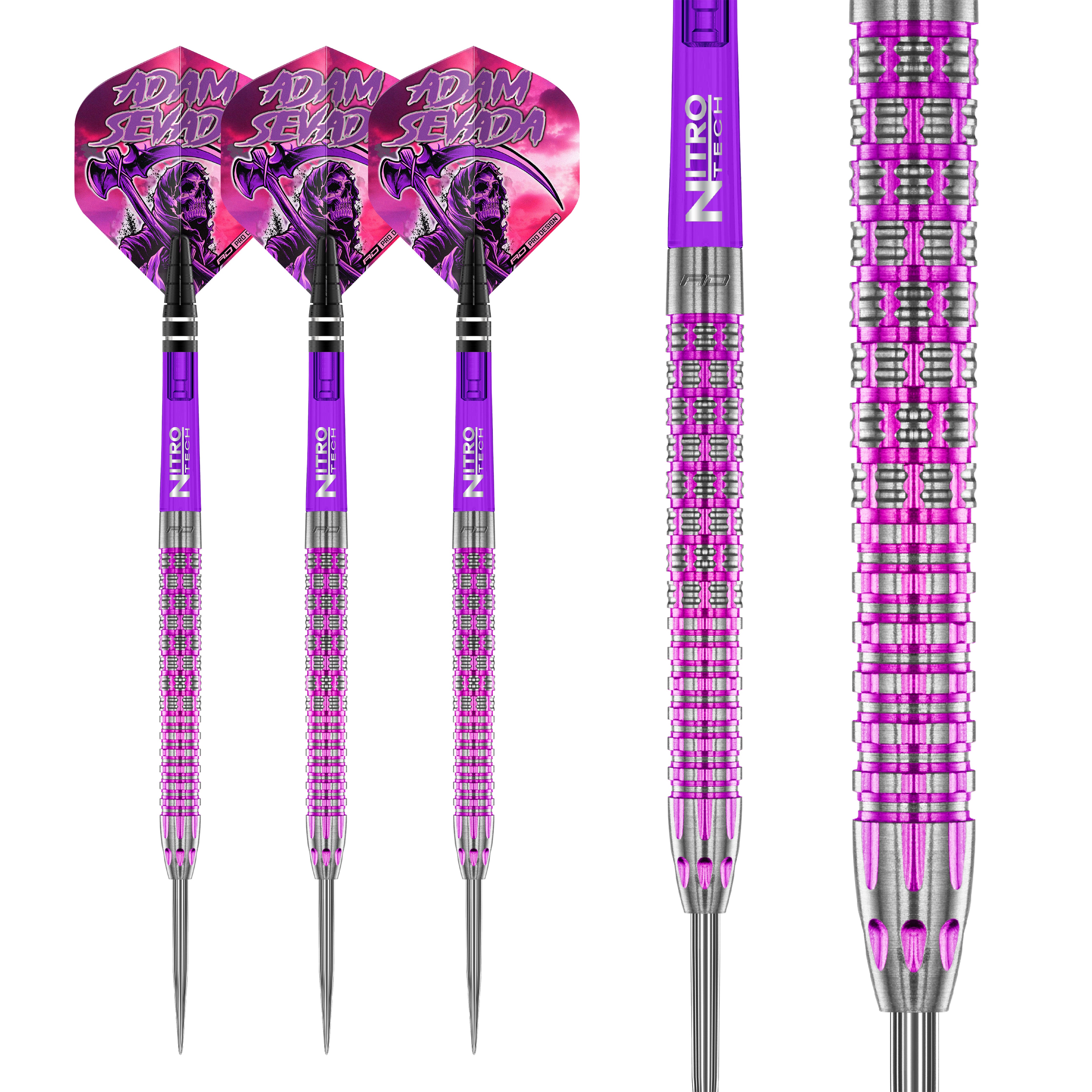 Red Dragon Adam Nevada Steel Tip Darts - 90% Tungsten - 22g