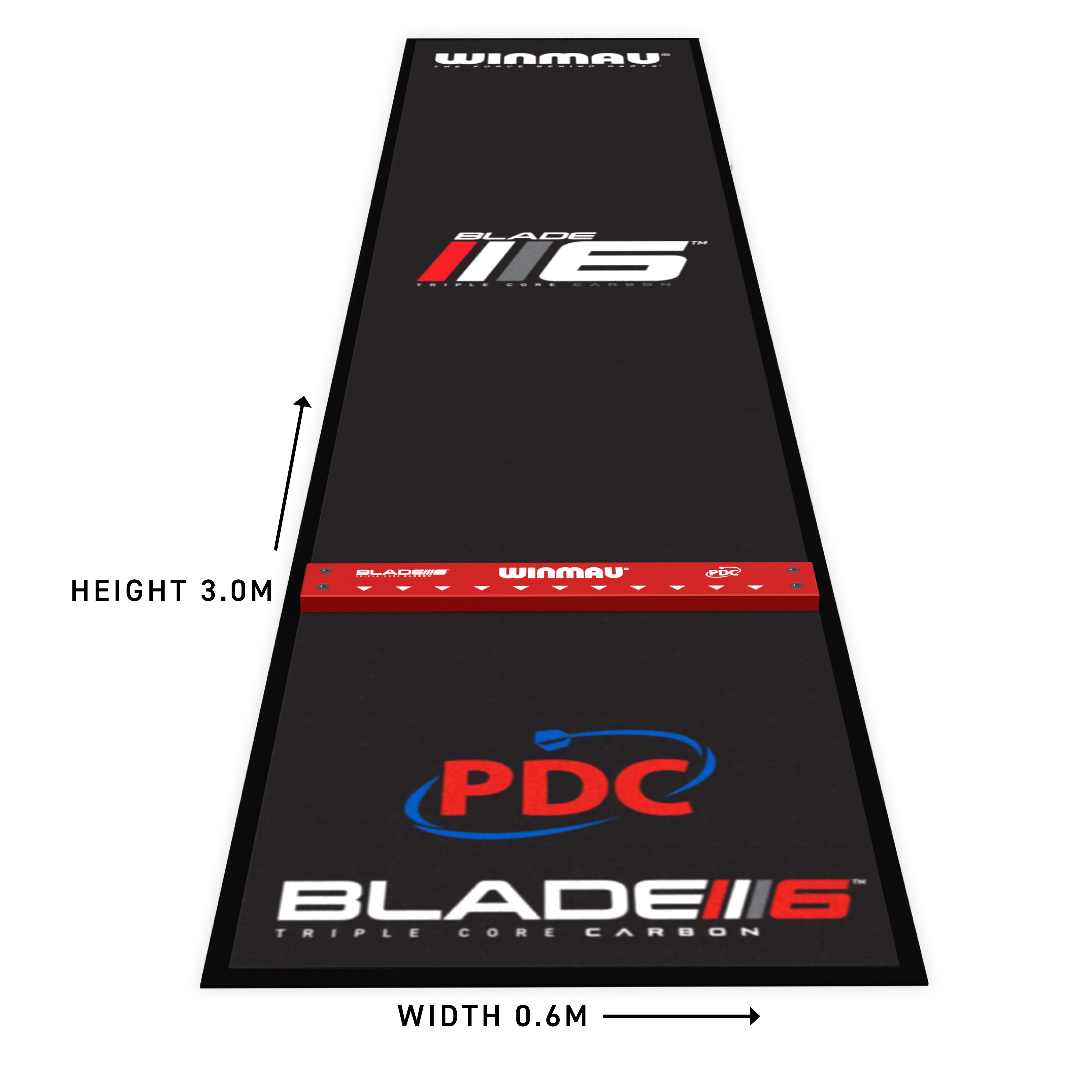 Pro Zone Precision Blade 6 Soft Feel Dart Mat & Integrated Oche