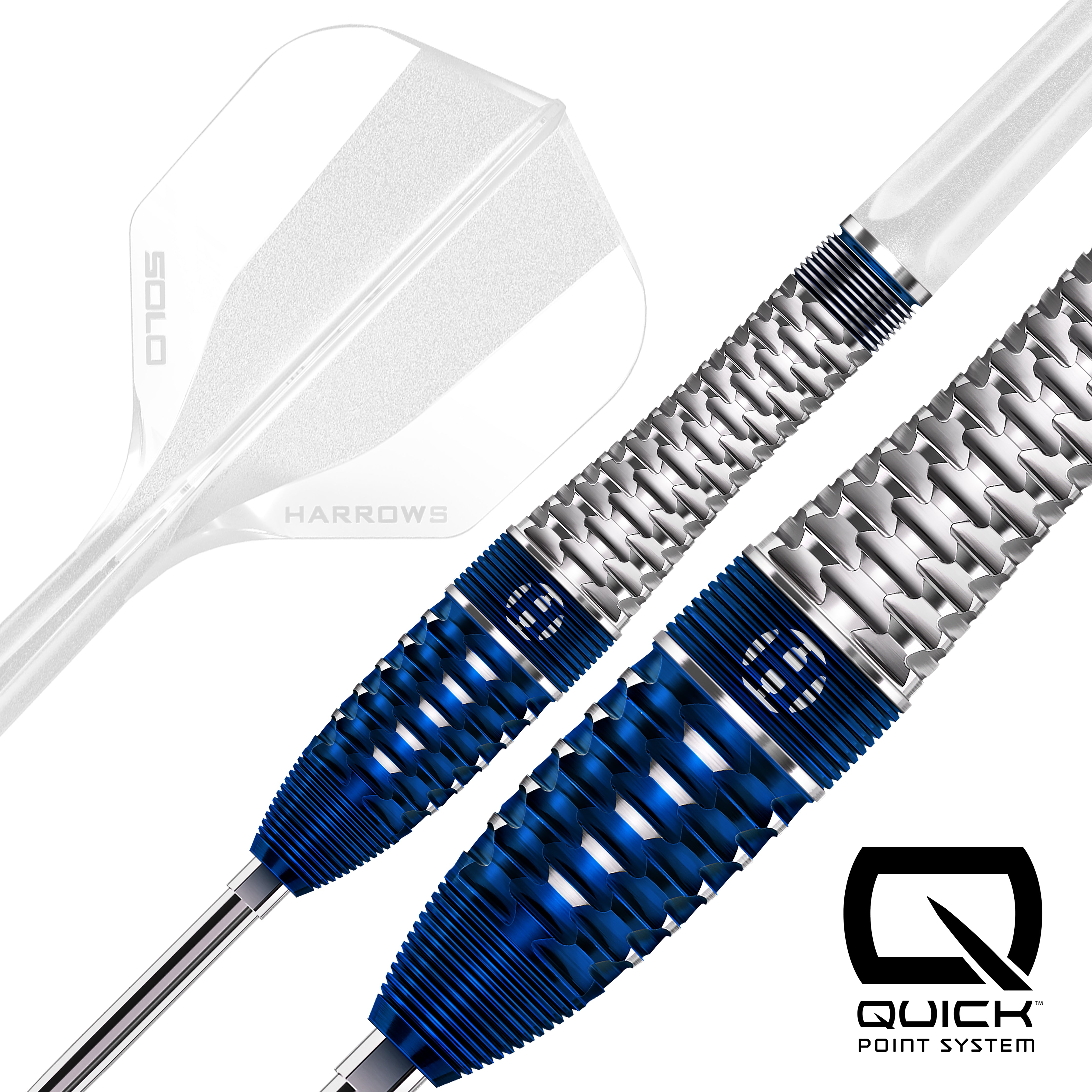 Harrows Geo 03 Bomb - 90% Tungsten - Quick Point Darts - 23g 25g