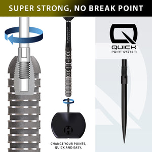 Harrows Dave 'Chizzy' Chisnall Series 4 - 90% Tungsten - Quick Point Darts - 22g 23g 24g 26g