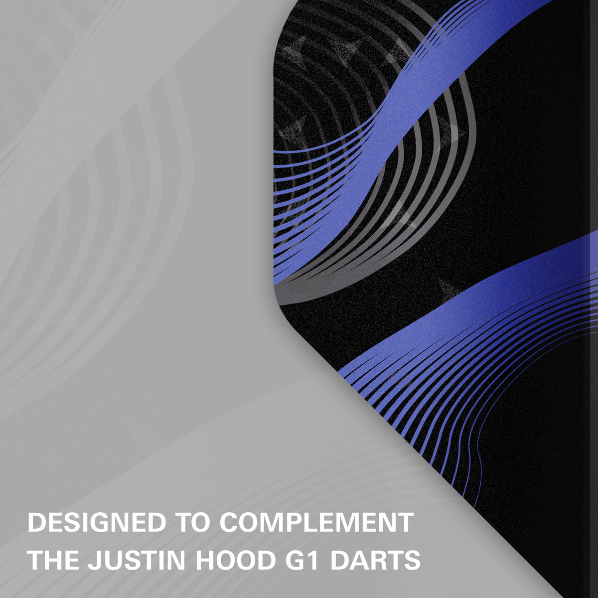 Target Justin Hood ID - Pro.Ultra Dart Flights - No2 Black - 3 Sets Included