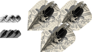 Target Dimitri Van Den Bergh - Dream Maker - Ink - Ten-X Dart Flight Bundle - 3 Sets Included