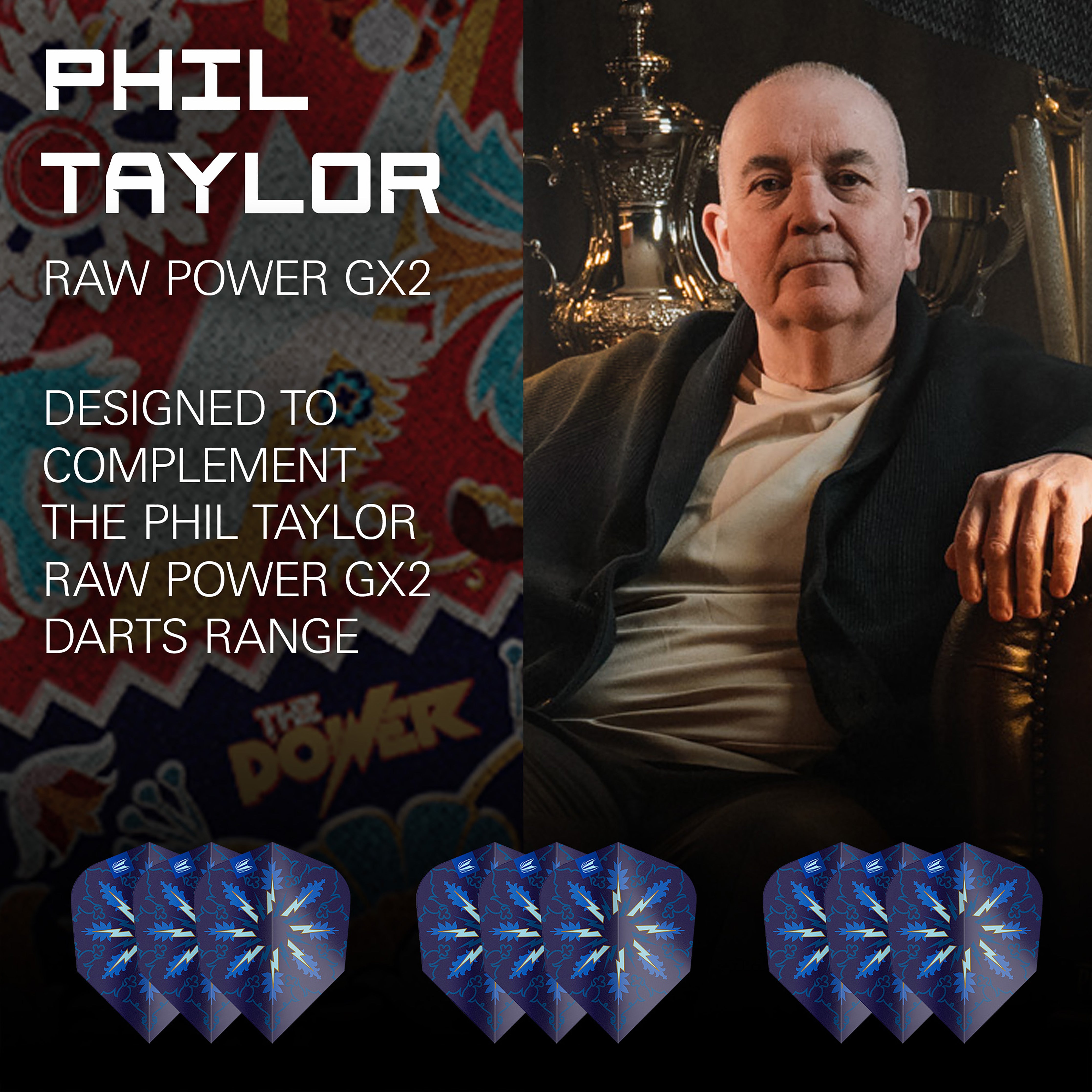 Target Phil Taylor - The Power - Gx2 - Ten-X - Standard - 3 Sets Included