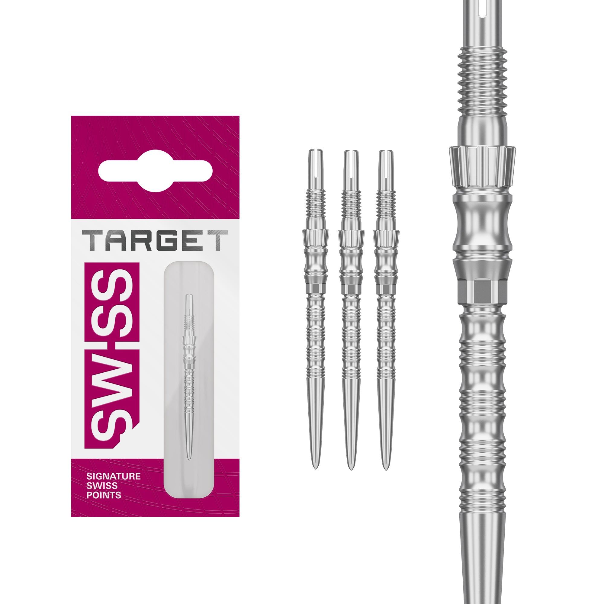Target Signature Swiss Point - TRB - 30mm 35mm 42mm - Silver, Gold, Black
