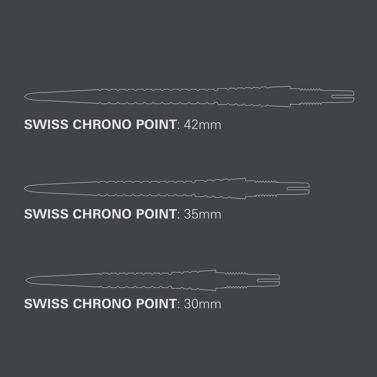 Target Swiss Chrono Storm Dart Points - Gold - 30mm 35mm 42mm