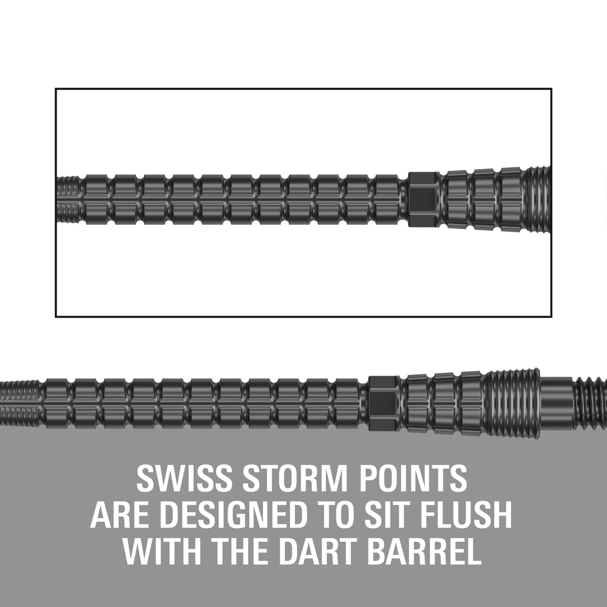Target Swiss Chrono Storm Dart Points - Black - 30mm 35mm 42mm