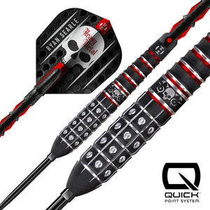 Harrows Ryan 'Heavy Metal' Searle Series 3 - 90% Tungsten - Quick Point Darts - 22g -32g