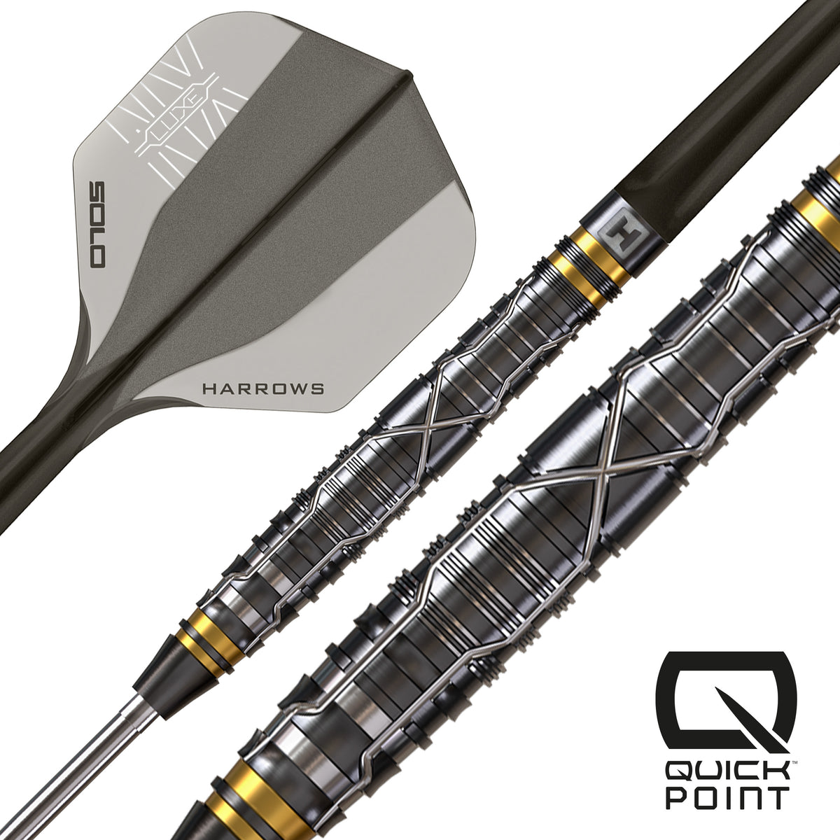 Harrows NX Luxe - 90% Tungsten Quick Point Darts - 22g 23g 24g