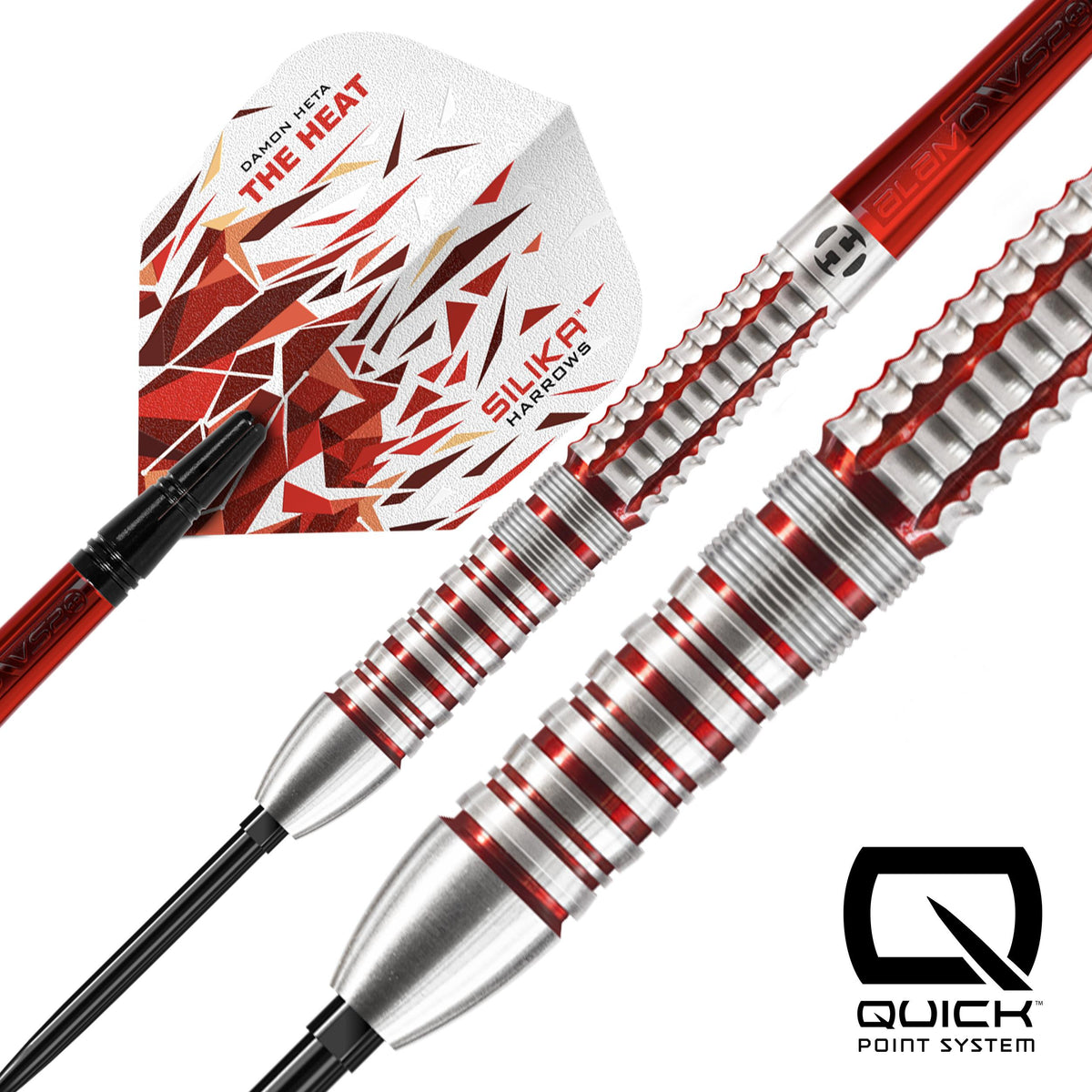 Harrows Damon Heta - Series 2 - 90% Tungsten - Quick Point Darts - 21g 23g 25g