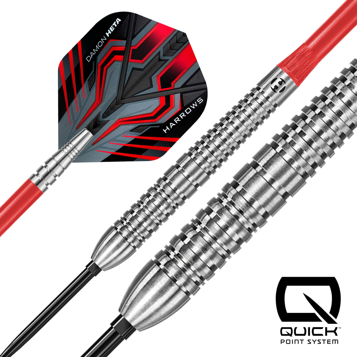 Harrows Damon Heta - Natural - 90% Tungsten - Quick Point Darts - 21g 23g 25g