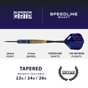 Harrows Nox Brass Darts Set - 22g 24g 26g