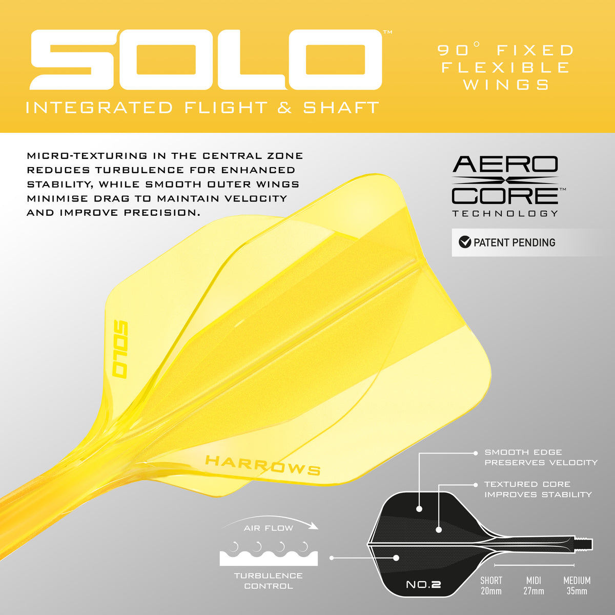 Harrows Solo No.2 Integrated Flight System - Yellow