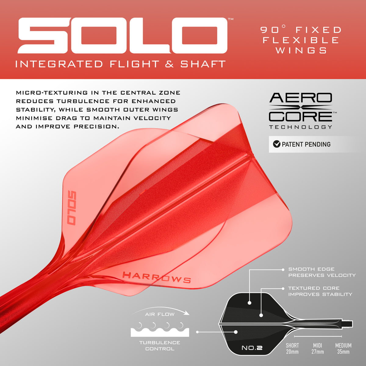Harrows Solo No.2 Integrated Flight System - Red