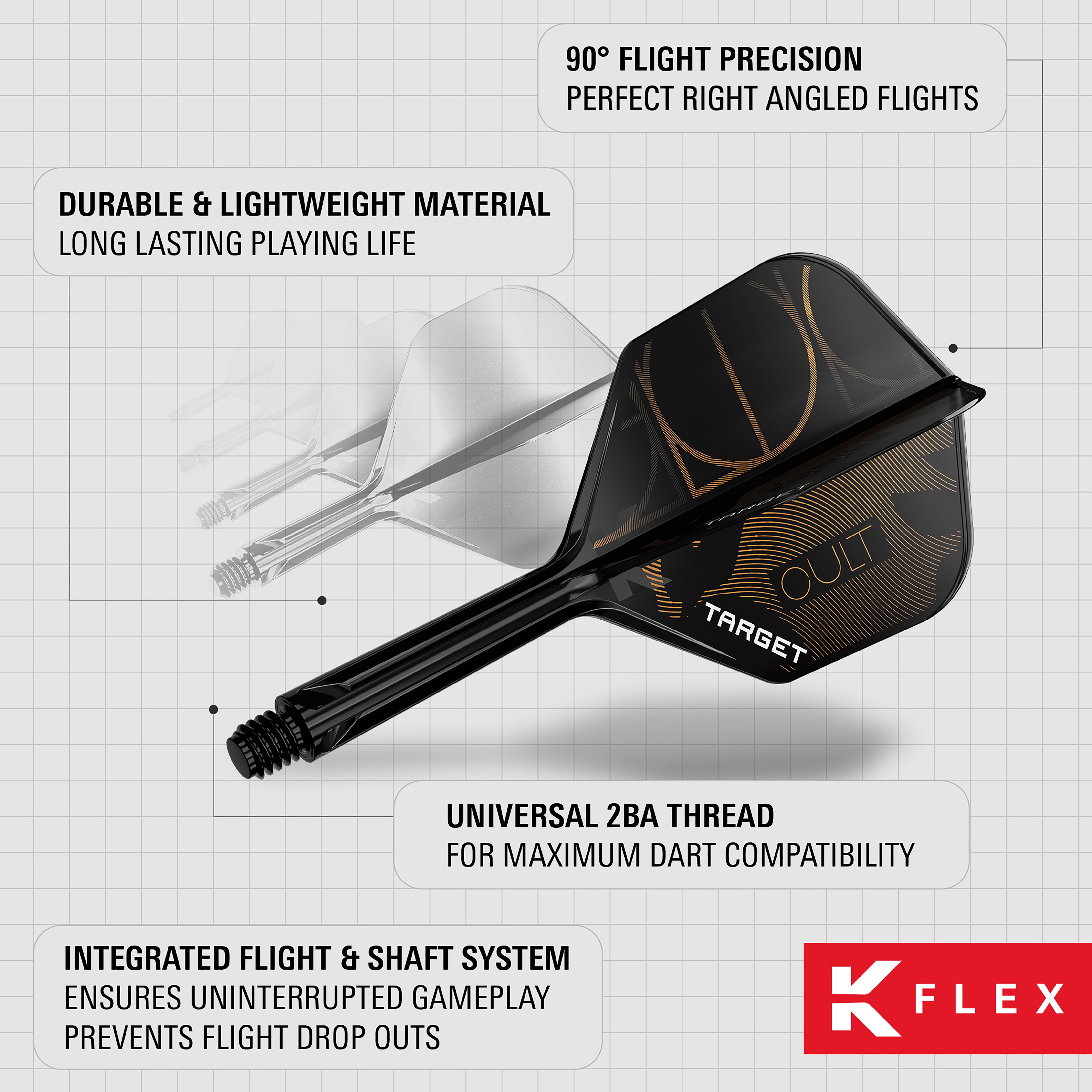 Target K-Flex - Cult - Flight & Stem System - Standard - No6