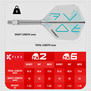 Target K-Flex - Rove - Flight & Stem System - Standard - No6