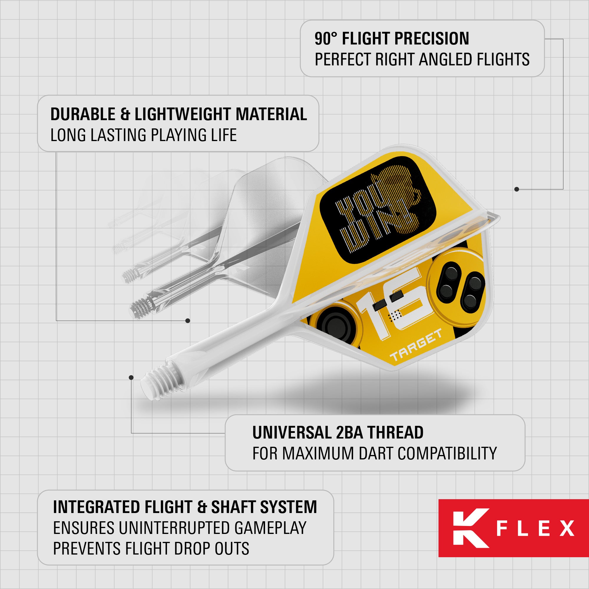 Target K-Flex You Win Flights & Shaft System - No6 Shape